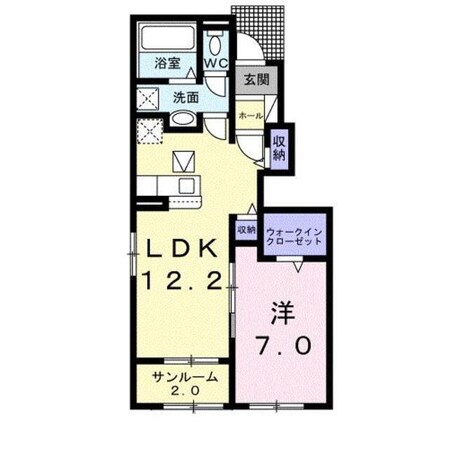 シエロガーデン下余部　Ａの物件間取画像